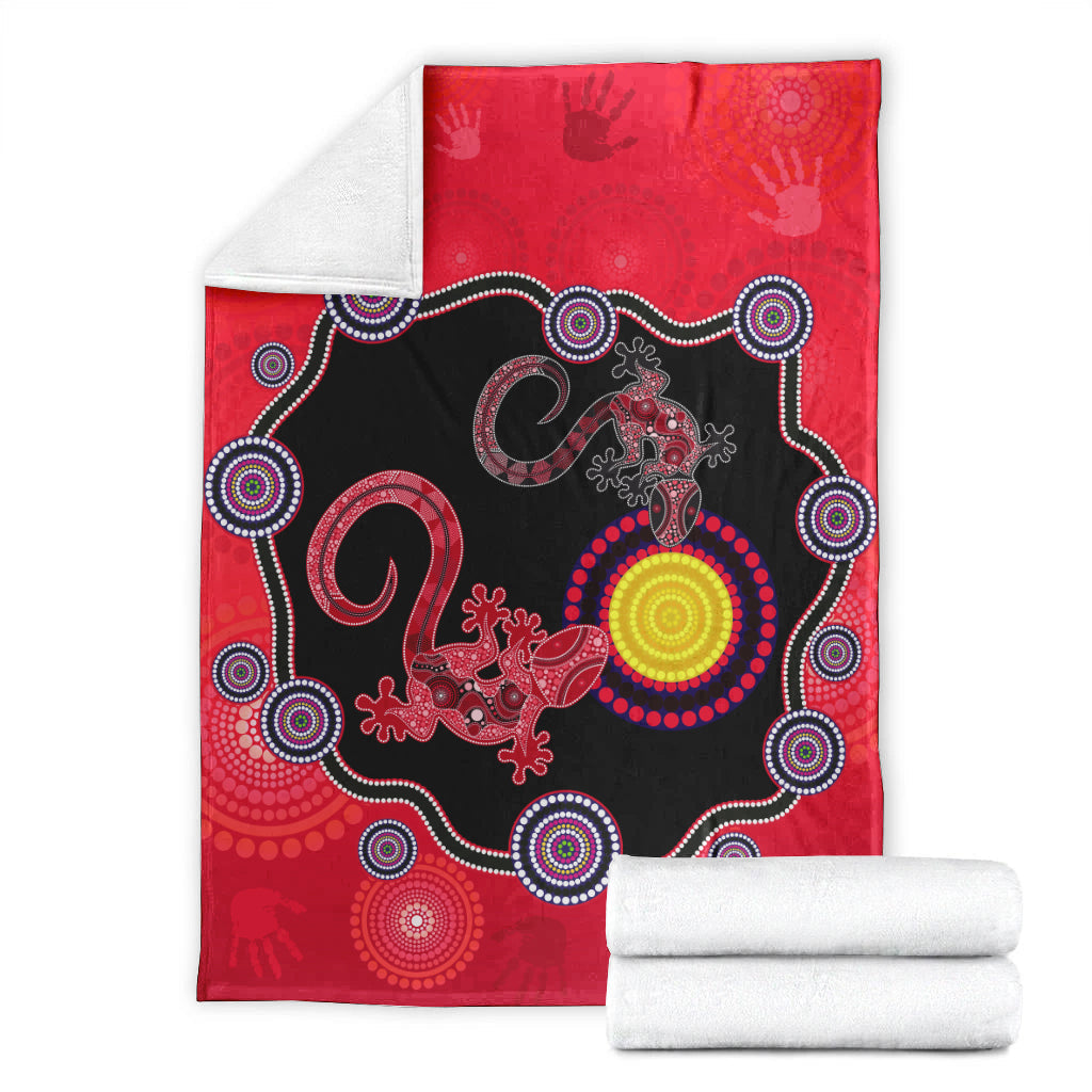 aboriginal-lizard-premium-blanket-attracted-australia-version-red