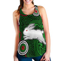 Rabbitohs Indigenous Women Racerback Tank Simple Green - Vibe Hoodie