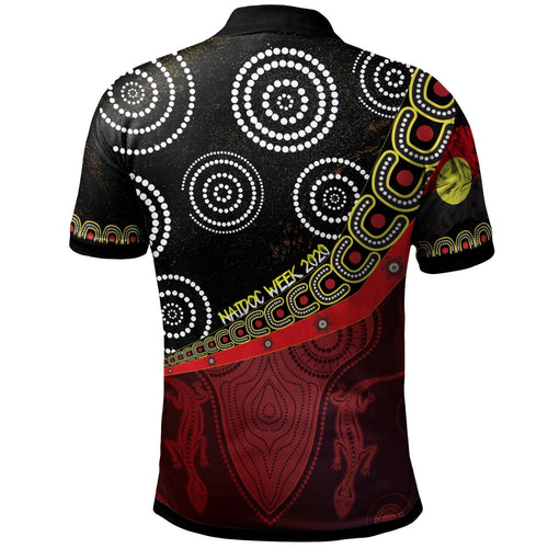 aboriginal-kid-polo-shirt-flags-dot-acrylic-paint-style-naidoc