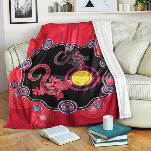 aboriginal-lizard-premium-blanket-attracted-australia-version-red