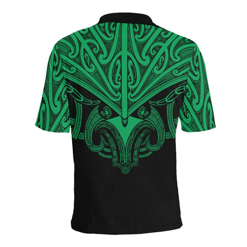 maori-tattoo-polo-shirt-hei-matau-abalone-green