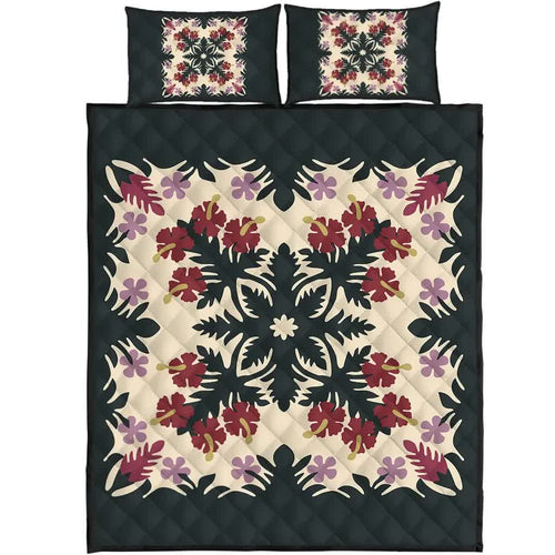 vibe-hoodie-home-set-ginger-hibiscus-plumeria-quilting-quilt-bed-set-hw01-rlt20