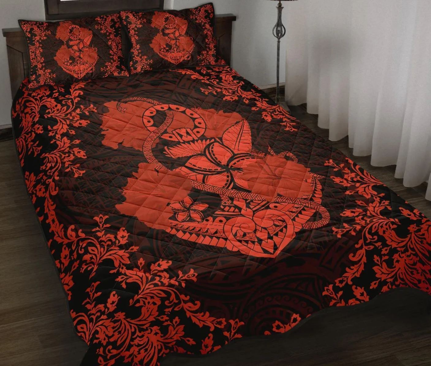 vibe-hoodie-home-set-hawaii-anchor-hibiscus-flower-vintage-quilt-bed-set-hw01-rlt20