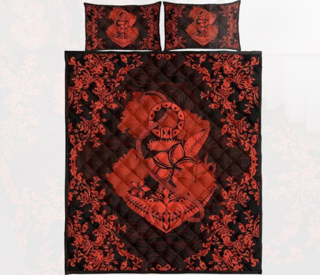 vibe-hoodie-home-set-hawaii-anchor-hibiscus-flower-vintage-quilt-bed-set-hw01-rlt20