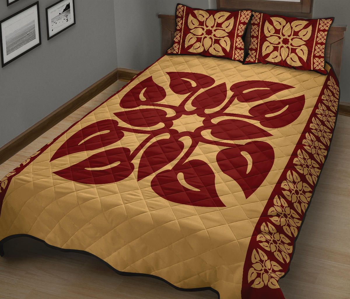 vibe-hoodie-home-set-hawaiian-quilt-pattern-flamingo-flower-quilt-bed-set-hw01-rlt20