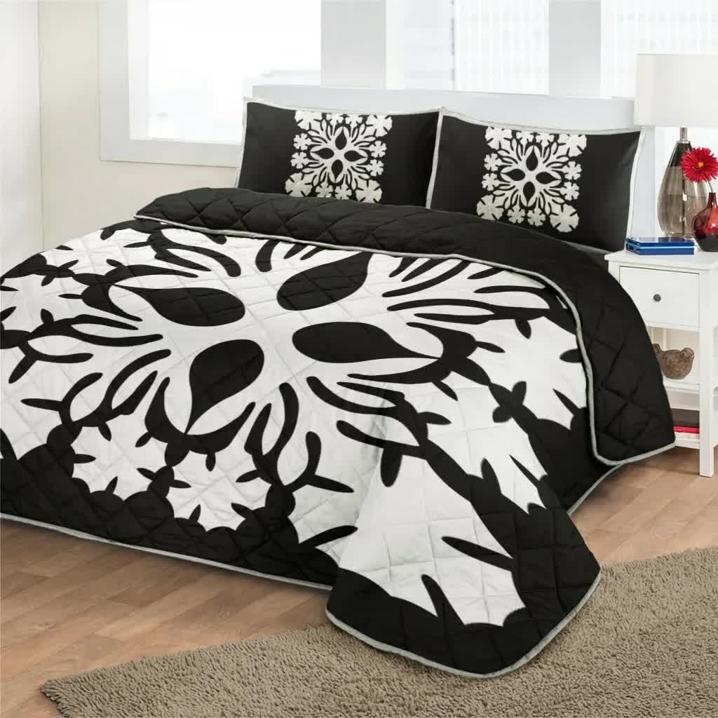 hawaii-home-set-hawaiian-royal-pattern-quilt-bed-set-black-and-white-u3-style-hw01-rlt20