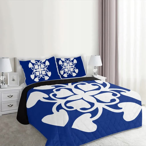 vibe-hoodie-home-set-hawaiian-royal-pattern-quilt-bed-set-blue-y3-style-hw01-rlt20