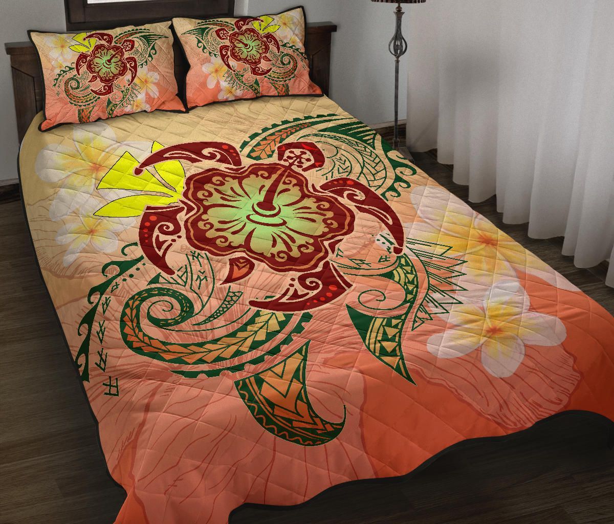 hawaii-home-set-hawaii-turtle-kanaka-plumeria-hibiscus-quilt-bed-set-kity-style-hw01-rlt20