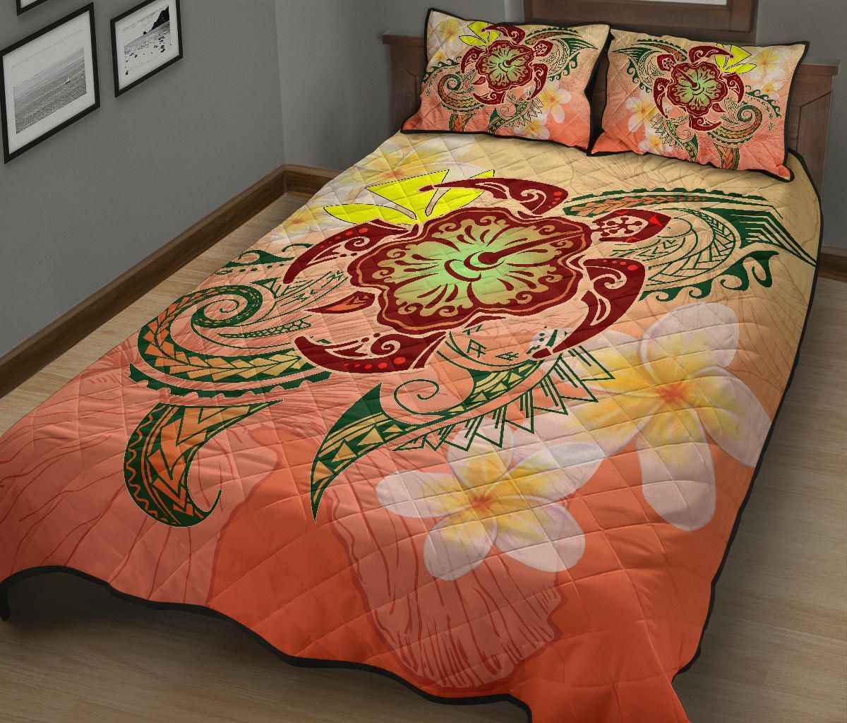 hawaii-home-set-hawaii-turtle-kanaka-plumeria-hibiscus-quilt-bed-set-kity-style-hw01-rlt20