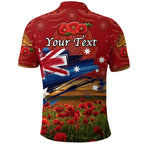 custom-personalised-australia-aboriginal-anzac-polo-shirt-poppy-vibes-red