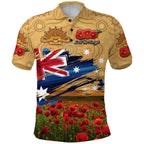 australia-aboriginal-anzac-polo-shirt-poppy-vibes-gold