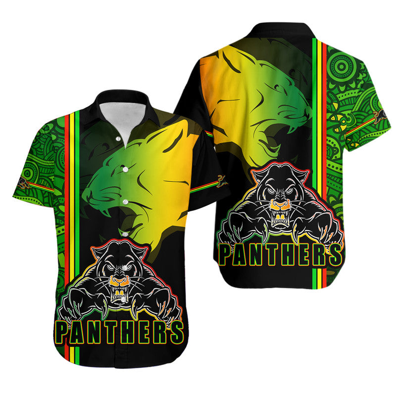 penrith-panthers-hawaiian-shirt-angry-panther-indigenous-aboriginal-style