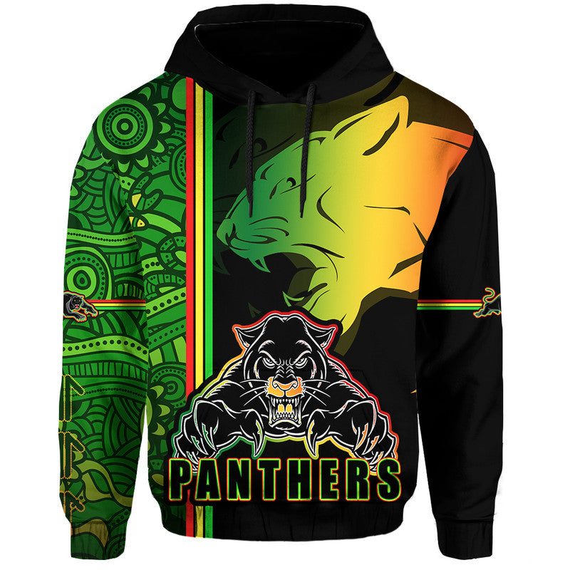 penrith-panthers-zip-up-and-pullover-hoodie-angry-panther-indigenous-aboriginal-style