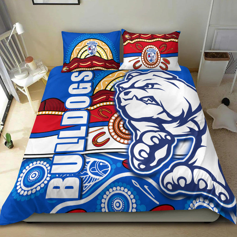 western-bulldogs-aboriginal-football-bedding-set-dogs-style