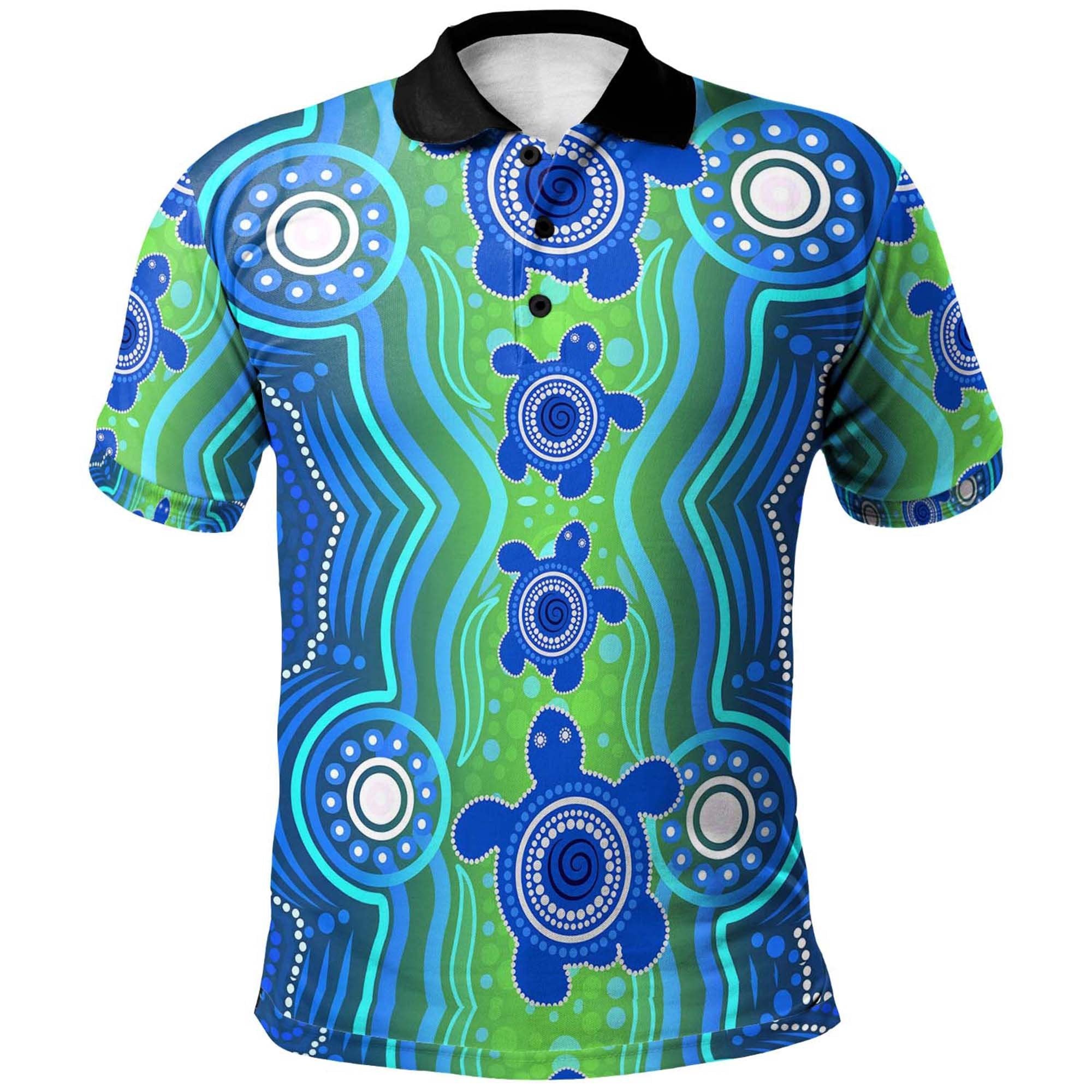 aussie-aboriginal-polo-shirt-sea-turtle