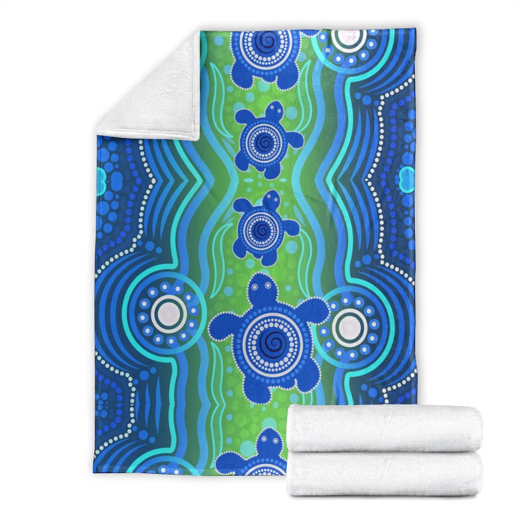 aussie-aboriginal-premium-blanket-sea-turtle