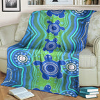 aussie-aboriginal-premium-blanket-sea-turtle