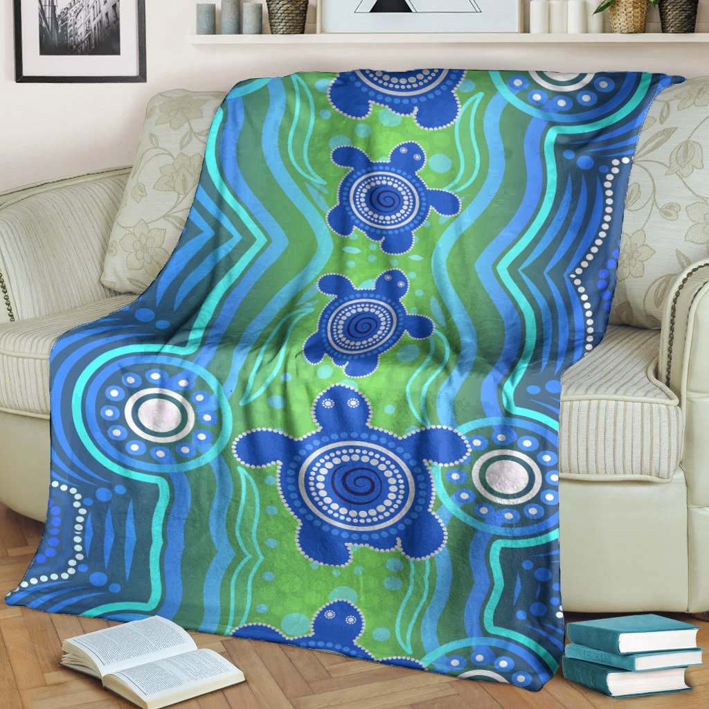 aussie-aboriginal-premium-blanket-sea-turtle