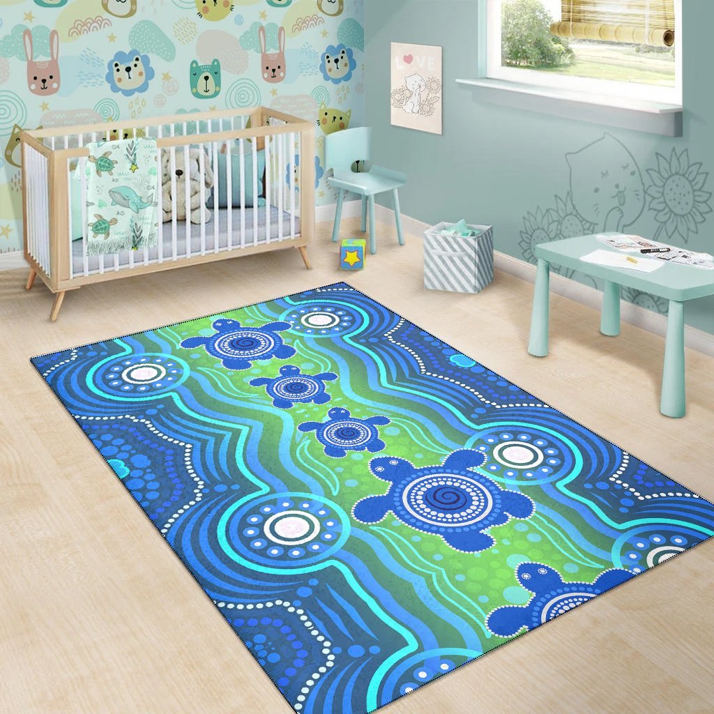 aussie-aboriginal-area-rug-sea-turtle