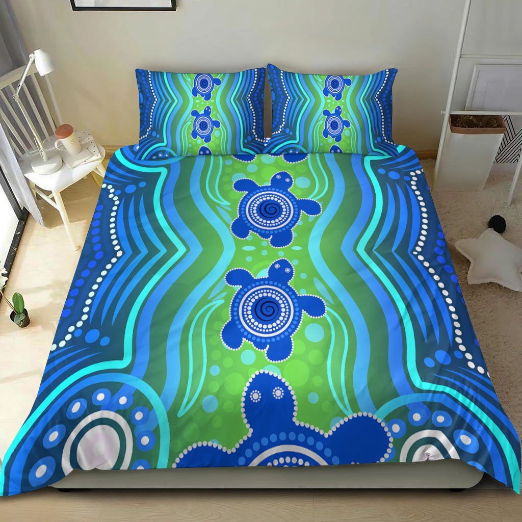 aussie-aboriginal-bedding-set-sea-turtle