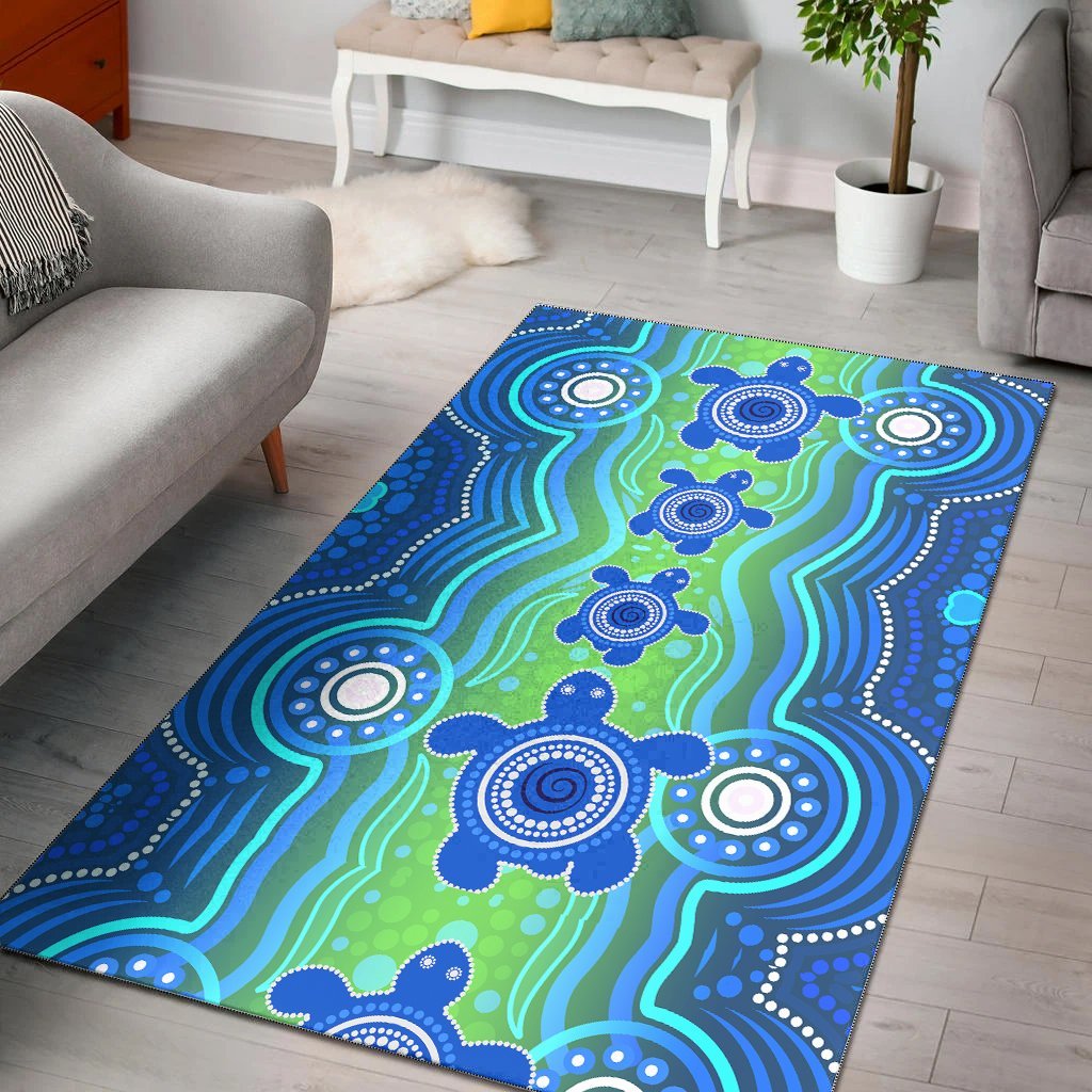 aussie-aboriginal-area-rug-sea-turtle
