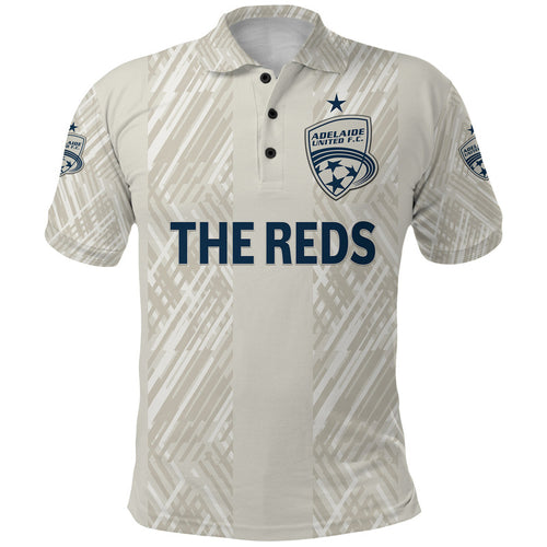 custom-personalised-adelaide-united-the-reds-polo-shirt-soccer-club-original-style-beige