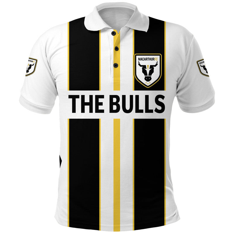 custom-personalised-macarthur-the-bulls-polo-shirt-soccer-club-original-style-white