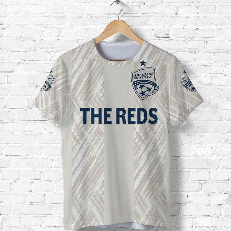 custom-personalised-adelaide-united-the-reds-t-shirt-soccer-club-original-style-beige