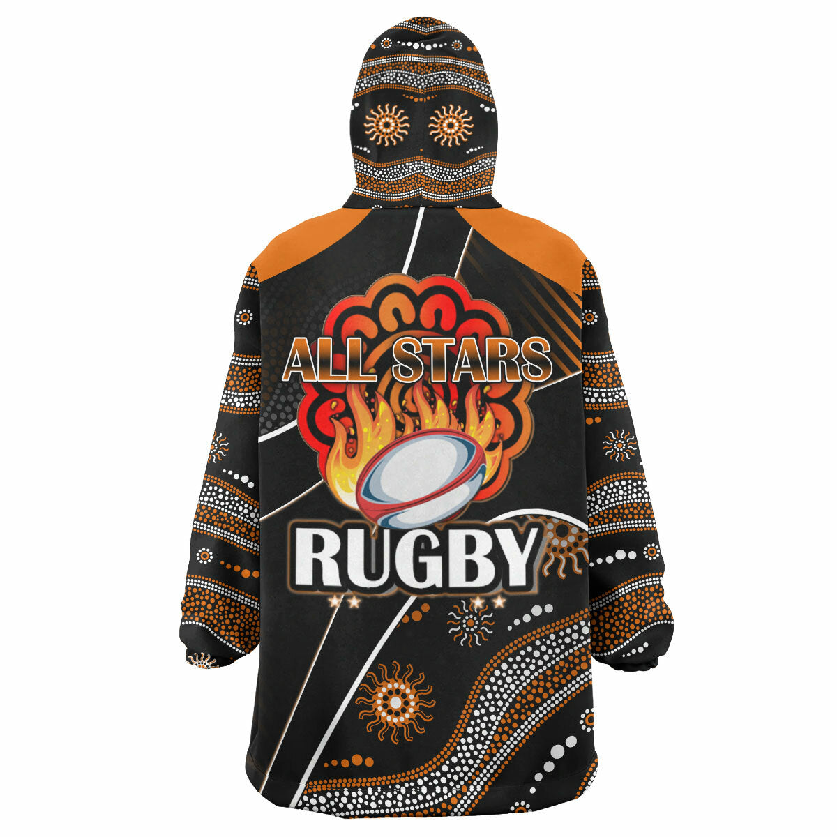 all-stars-rugby-snug-hoodie-custom-anzac-rugby-ball-in-fire-oodie-blanket