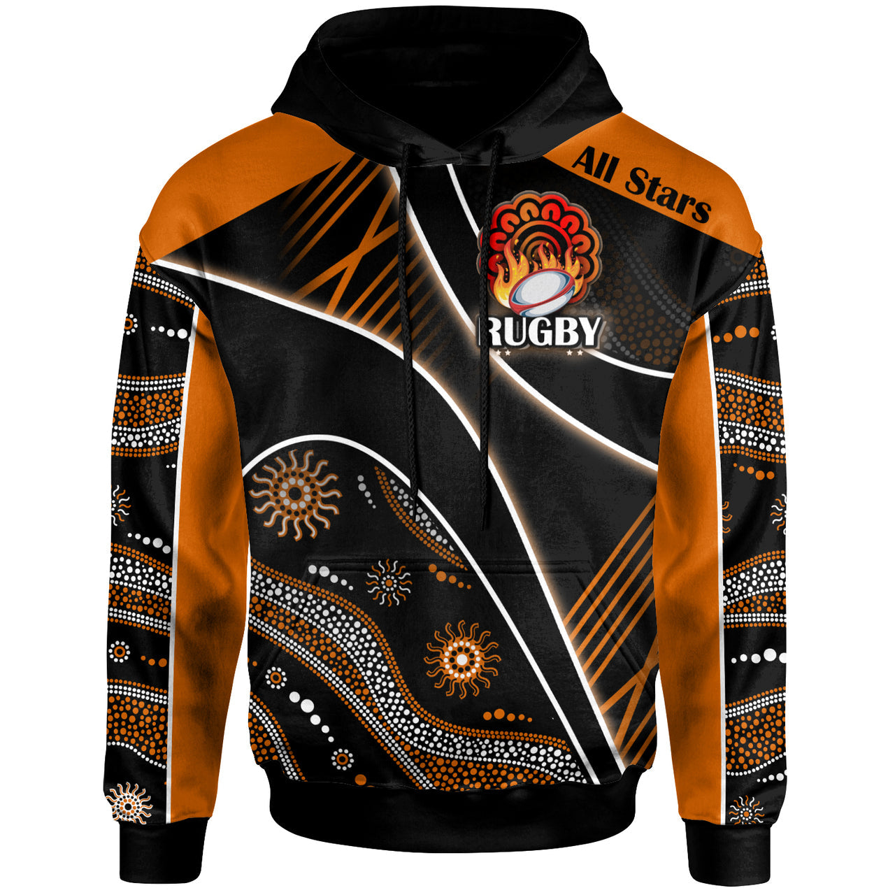 all-stars-rugby-hoodie-custom-rugby-ball-in-fire-hoodie