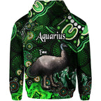 australian-astrology-zip-up-and-pullover-hoodie-aquarius-emu-glider-zodiac-aboriginal-vibes-green