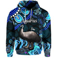 australian-astrology-zip-up-and-pullover-hoodie-aquarius-emu-glider-zodiac-aboriginal-vibes-blue