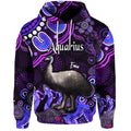 australian-astrology-zip-up-and-pullover-hoodie-aquarius-emu-glider-zodiac-aboriginal-vibes-purple