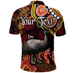 custom-personalised-australian-astrology-polo-shirt-aquarius-emu-glider-zodiac-aboriginal-vibes-red