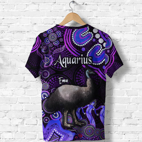 australian-astrology-t-shirt-aquarius-emu-glider-zodiac-aboriginal-vibes-purple