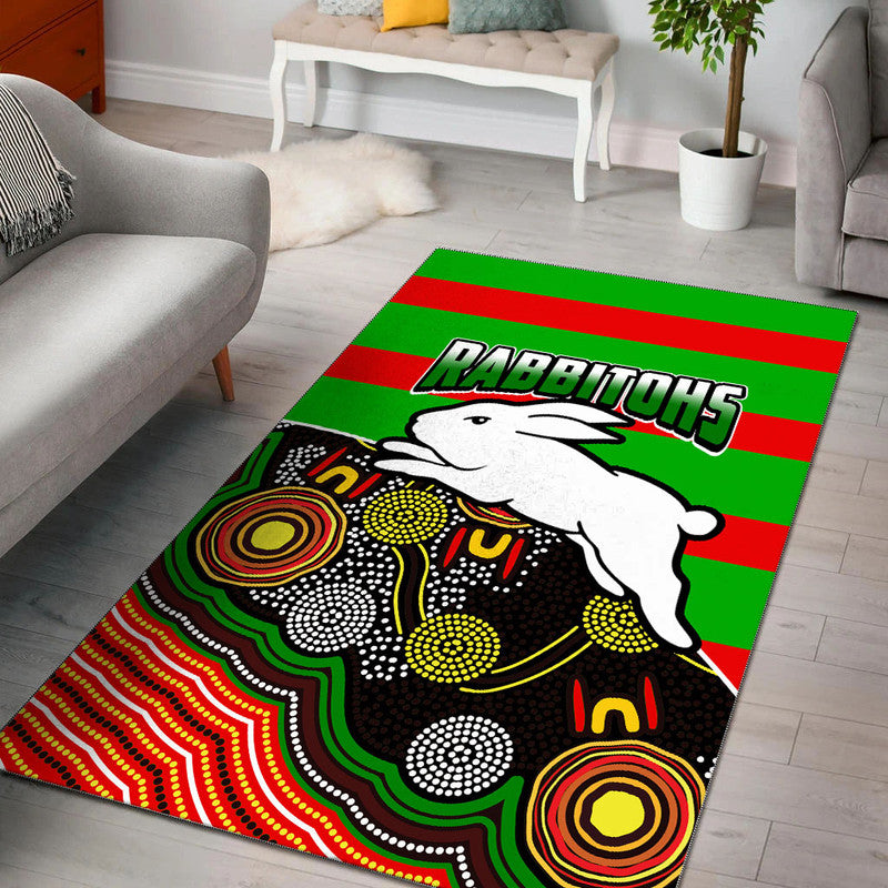 rabbitohs-rugby-area-rug-aboriginal-basic-style