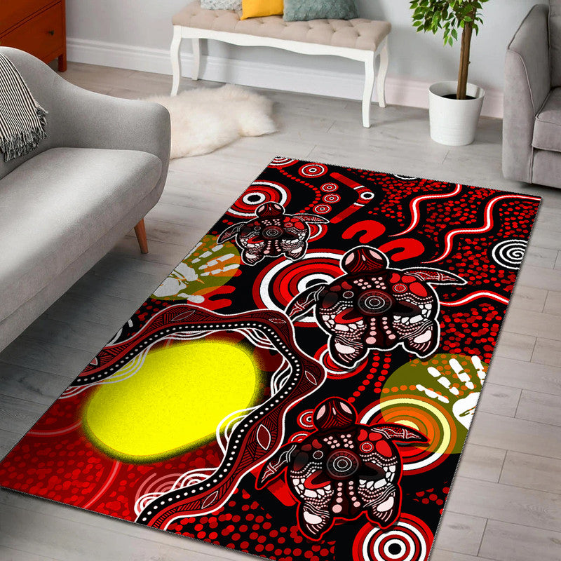 aboriginal-flag-naidoc-turtle-area-rug