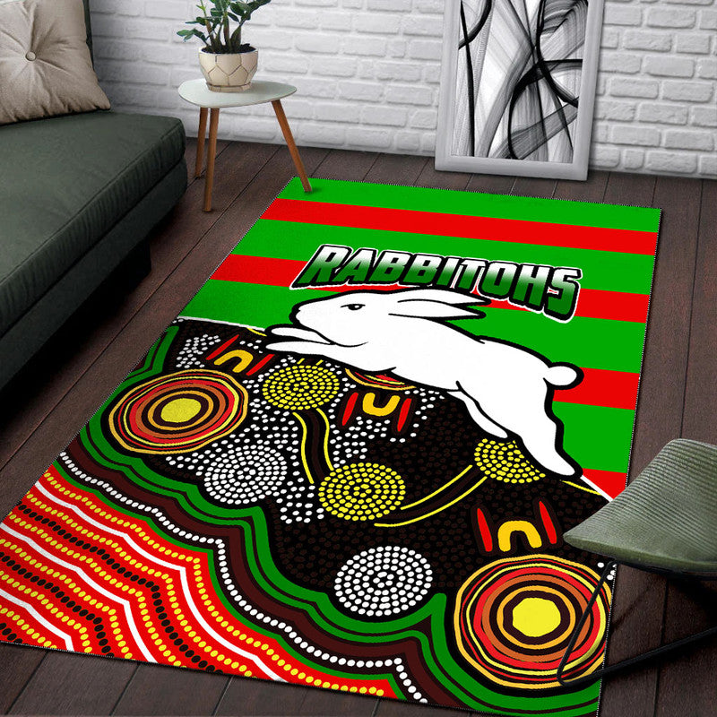 rabbitohs-rugby-area-rug-aboriginal-basic-style