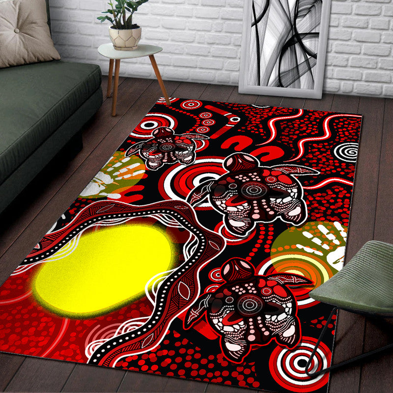 aboriginal-flag-naidoc-turtle-area-rug