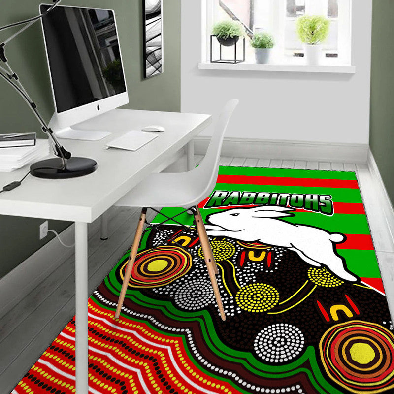 rabbitohs-rugby-area-rug-aboriginal-basic-style