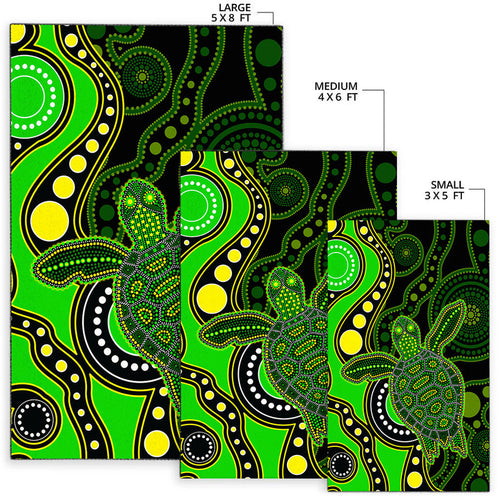 aboriginal-turtle-area-rug-green-style