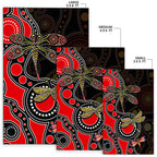 aboriginal-dragonfly-area-rug-red-style