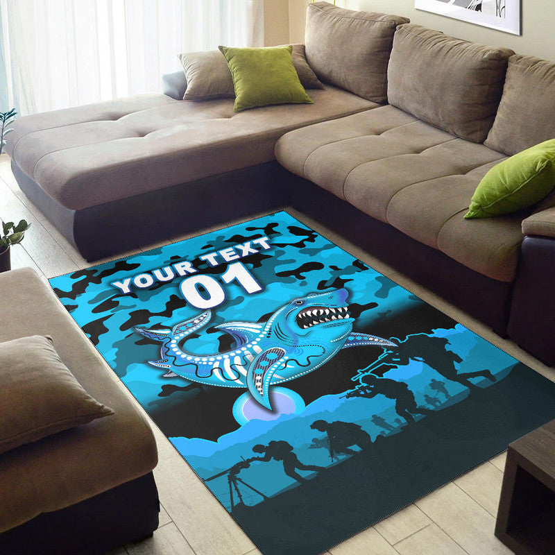 custom-personalised-cronulla-sutherland-sharks-anzac-2022-area-rug-simple-style-black