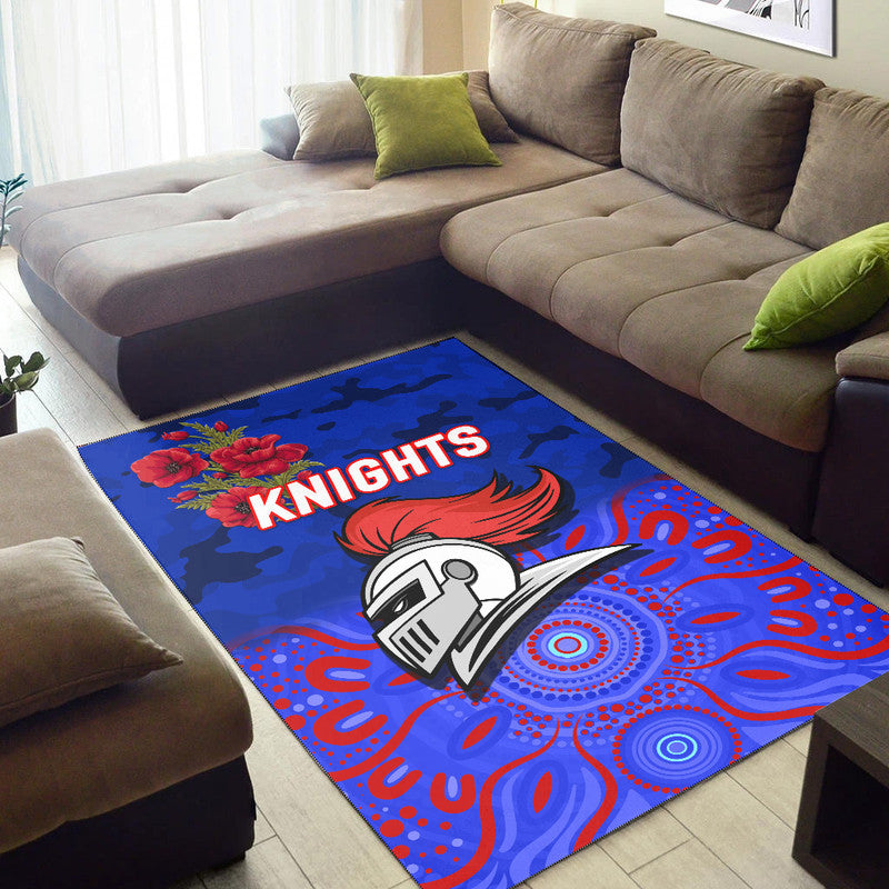 newcastle-knights-anzac-2022-area-rug-indigenous-vibes