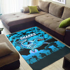 cronulla-sutherland-sharks-anzac-2022-area-rug-simple-style-black