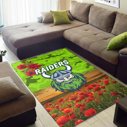 canberra-raiders-anzac-2022-area-rug-poppy-flowers-vibes