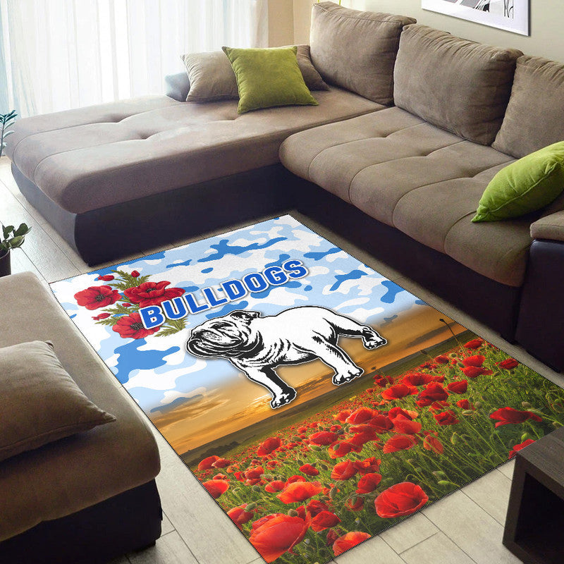 canterbury-bankstown-bulldogs-anzac-2022-area-rug-poppy-flowers-vibes-white