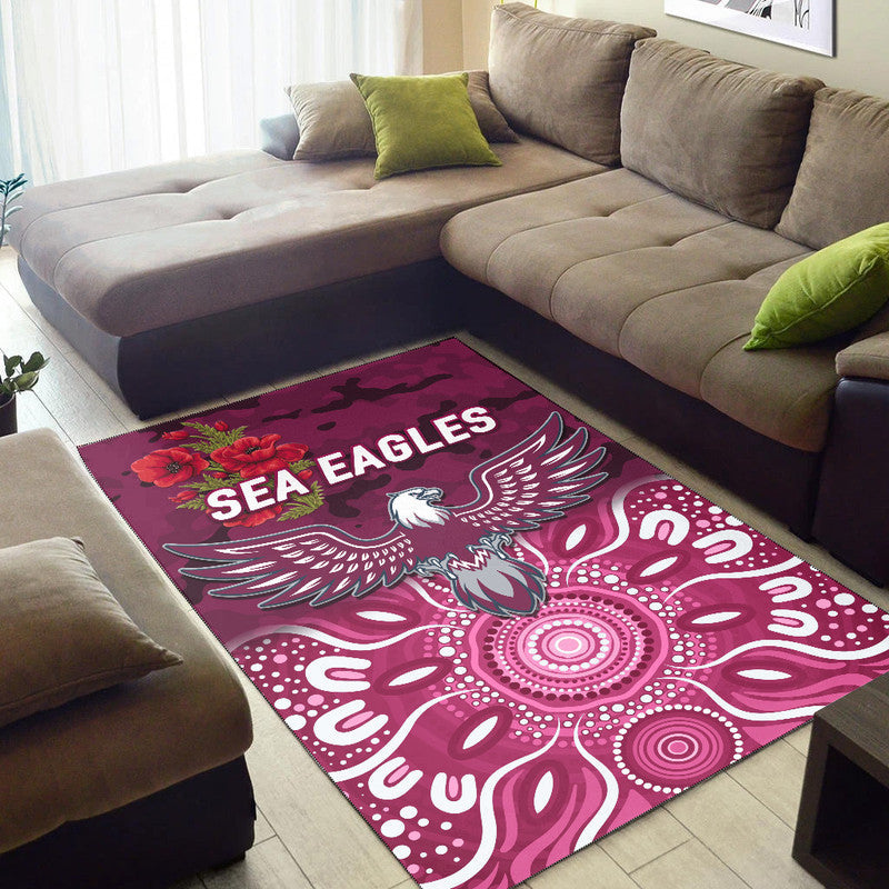 manly-warringah-sea-eagles-anzac-2022-area-rug-indigenous-vibes