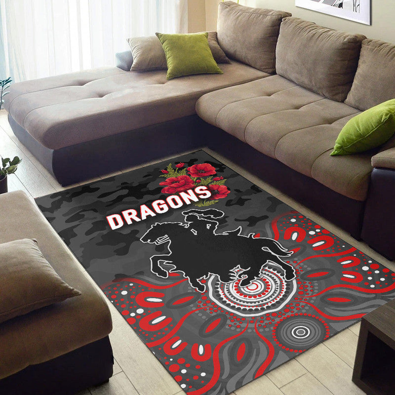 st-george-illawarra-dragons-anzac-2022-area-rug-indigenous-vibes-black