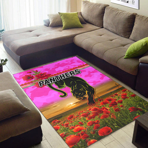penrith-panthers-anzac-2022-area-rug-poppy-flowers-vibes-pink